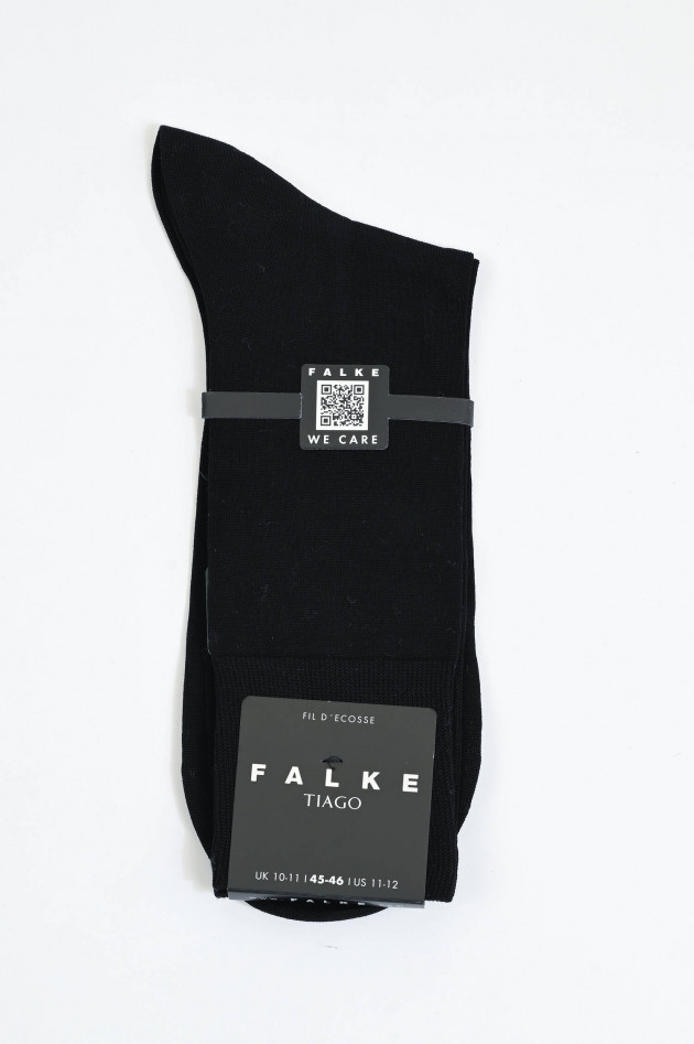 Falke Socken aus Baumwolle in Schwarz