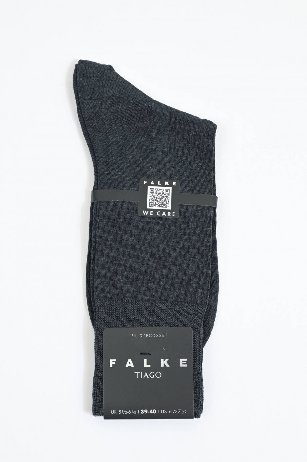 Falke Socken aus Baumwolle in Anthrazit