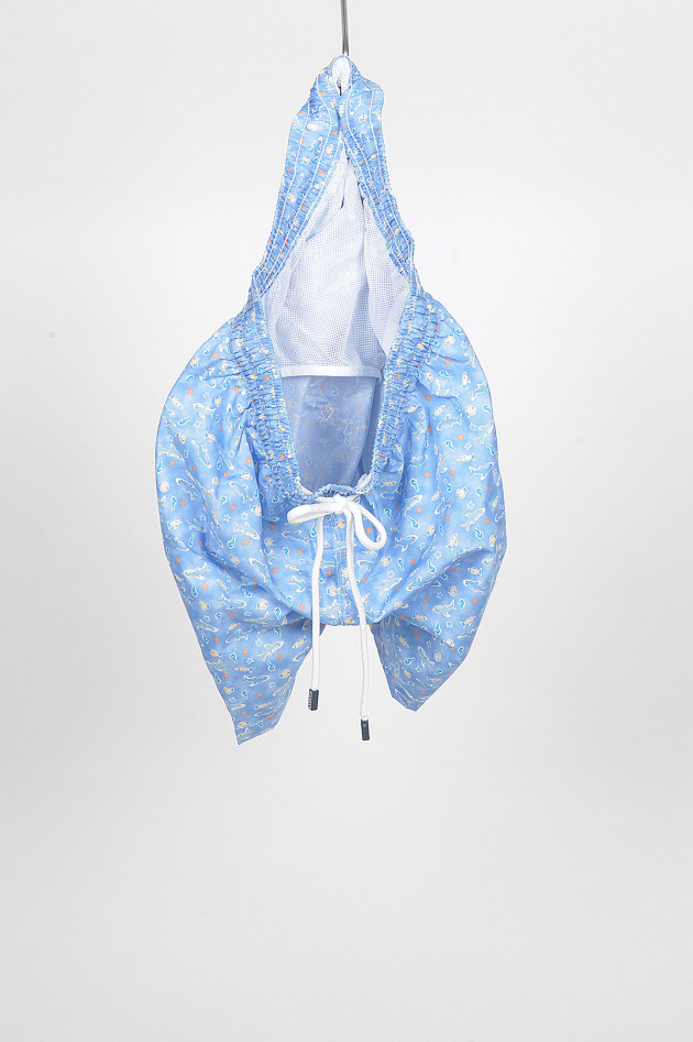 Fedeli Badehose Haiprint in Blau