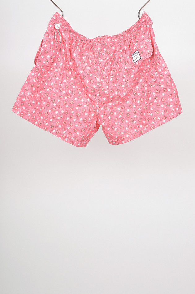 Fedeli Badehose mit Medusa - Print in Koralle