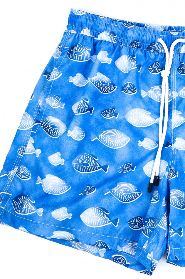 Fedeli badehose MADEIRA mit Print in Blau