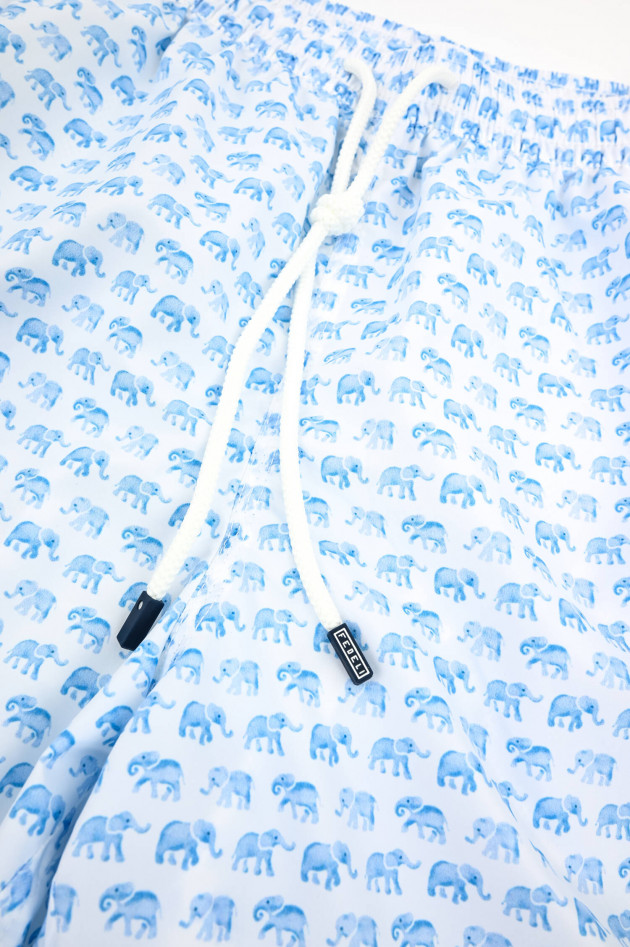 Fedeli Badehose MADEIRA mit Print in Weiß