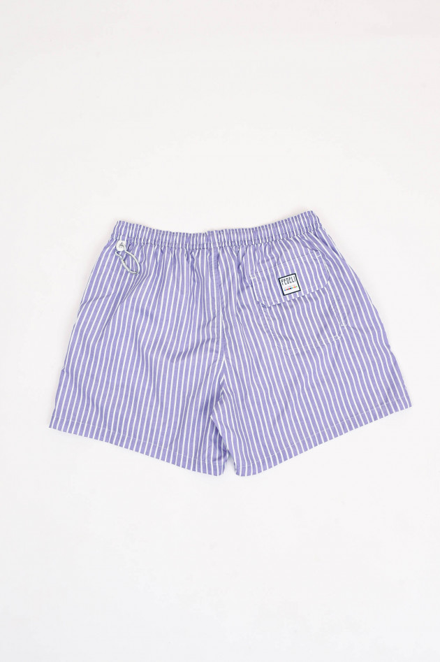 Fedeli Gestreifte Badehose in Lila/Weiß