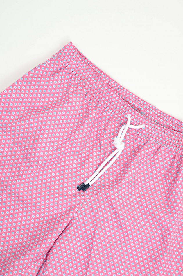 Fedeli Badehose mit Quallen-Muster in Pink/Blau