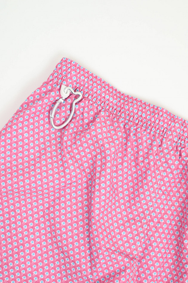 Fedeli Badehose mit Quallen-Muster in Pink/Blau