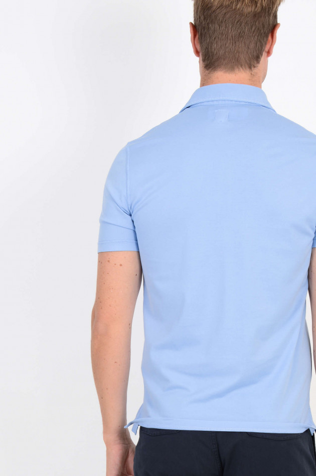 Fedeli Jersey Poloshirt in Hellblau