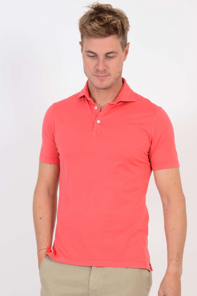 Fedeli Jersey Poloshirt in Rot