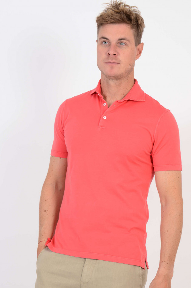 Fedeli Jersey Poloshirt in Rot