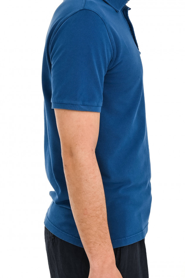 Fedeli Piqué Polo in Royal Blau