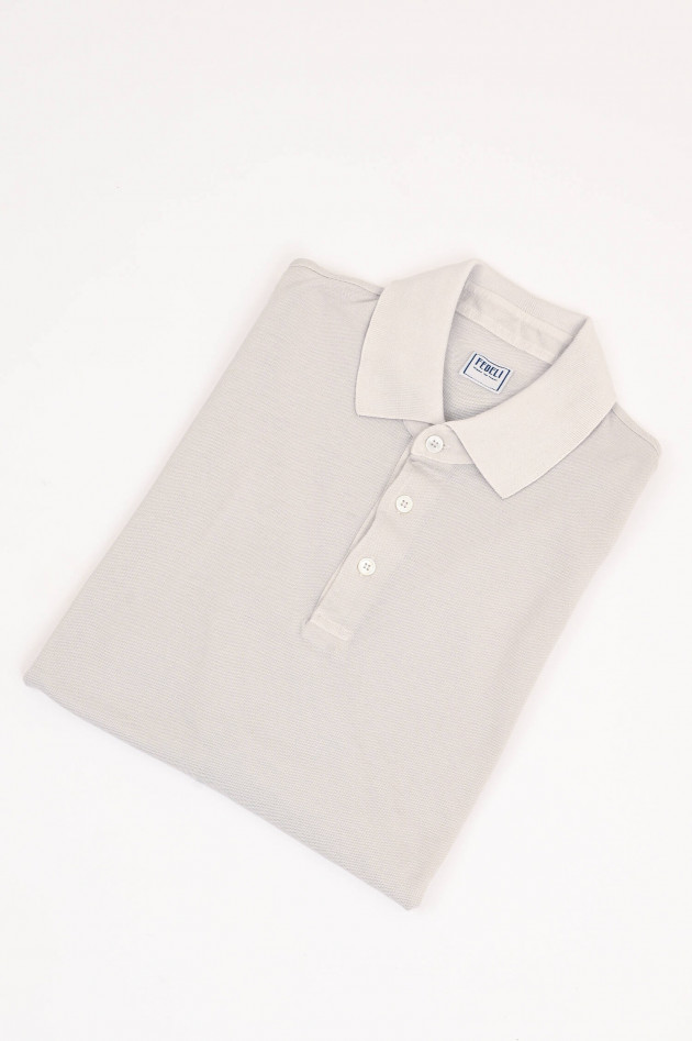 Fedeli Polo-Shirt in hellem Taupe