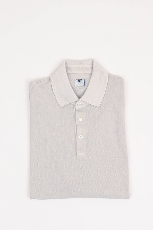 Fedeli Polo-Shirt in hellem Taupe