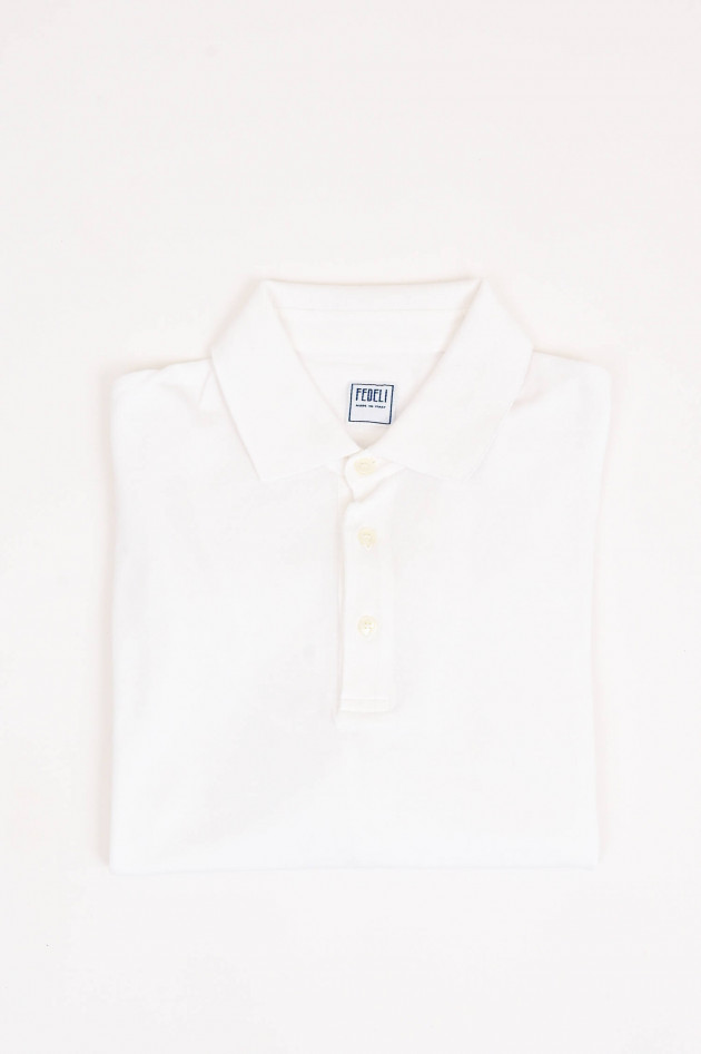 Fedeli Polo-Shirt in Weiß
