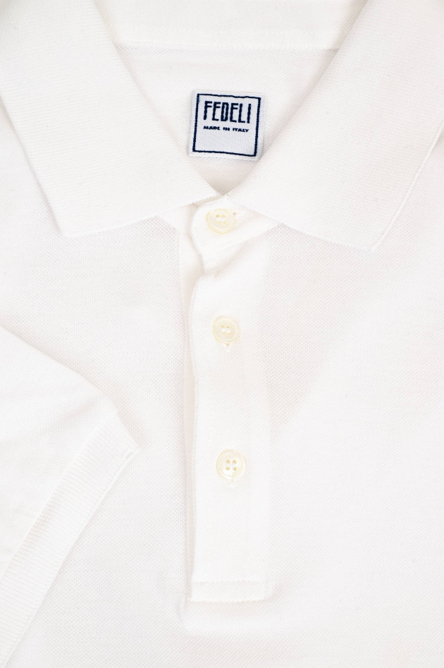 Fedeli Polo-Shirt in Weiß