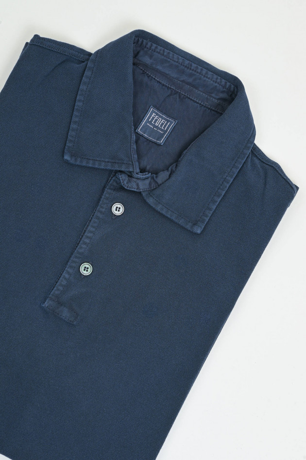 Fedeli  Polo-Shirt in Navy