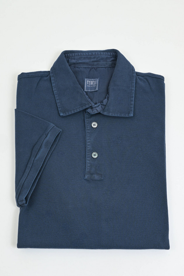 Fedeli  Polo-Shirt in Navy