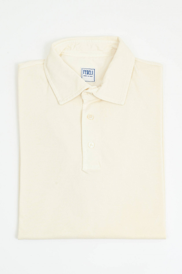 Fedeli  Polo-Shirt in Weiß