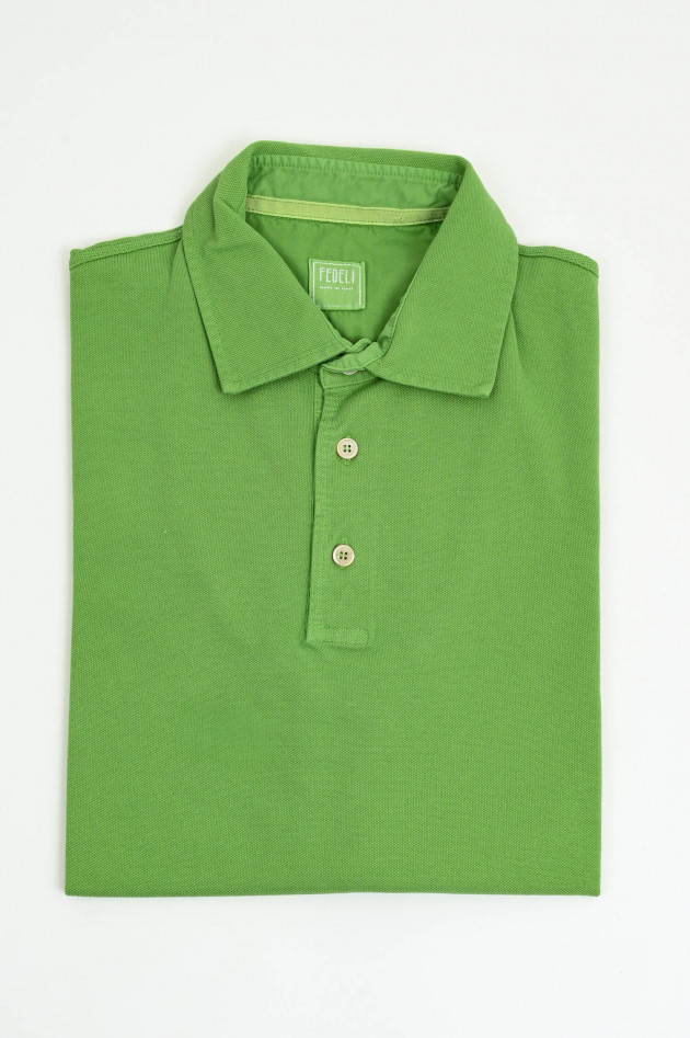 Fedeli  Polo-Shirt in Bright Green