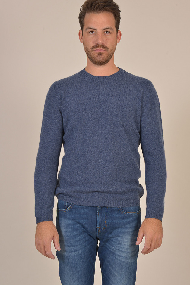 Fedeli Pullover aus Cashmere in Blau