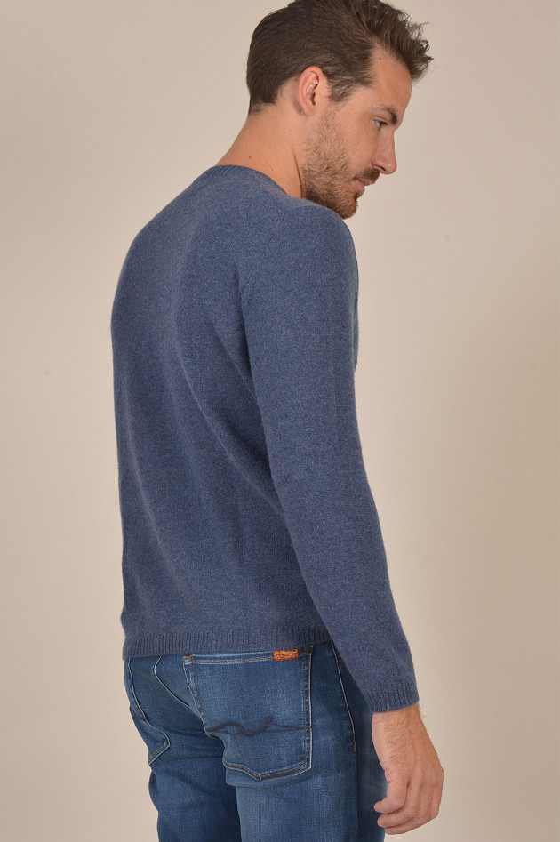 Fedeli Pullover aus Cashmere in Blau