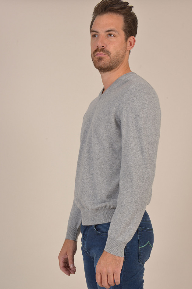 Fedeli Pullover aus Cashmere in Grau