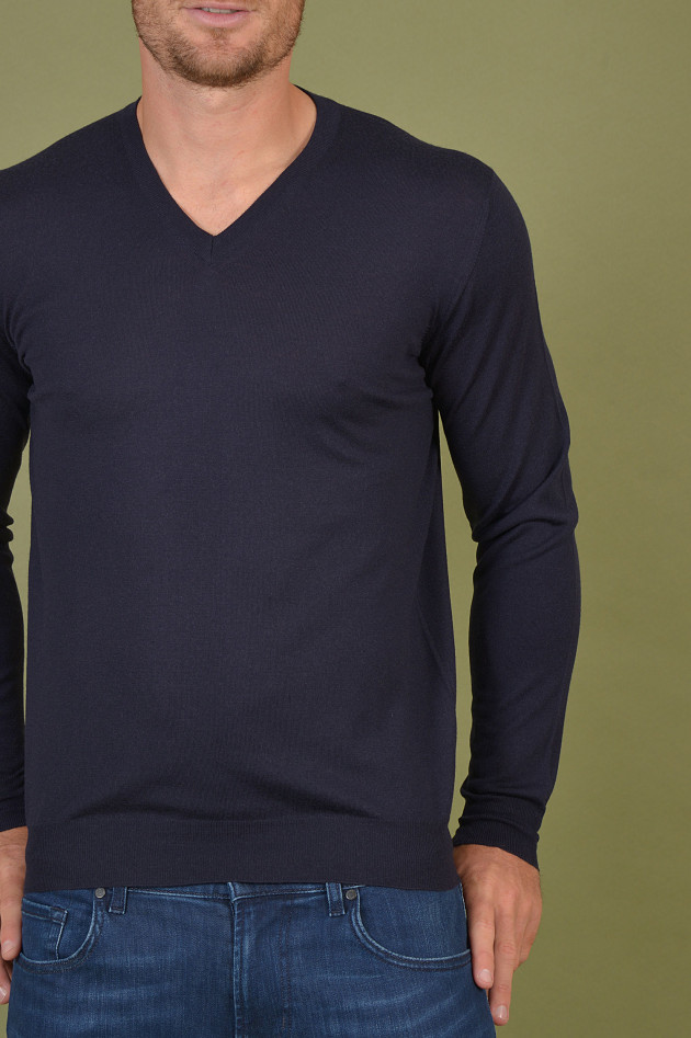 Fedeli Pullover aus Wolle in Navy