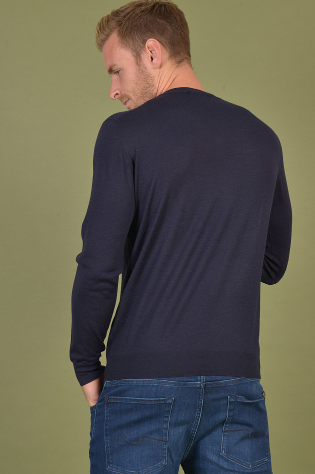 Fedeli Pullover aus Wolle in Navy