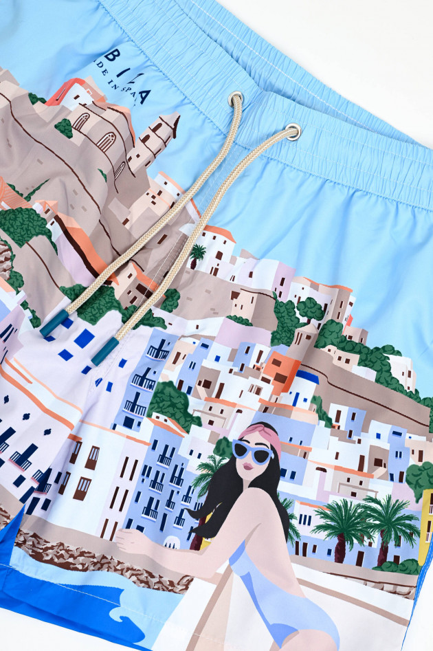 FeFe Badehose COSTA SMERALDA in Blau/Multi