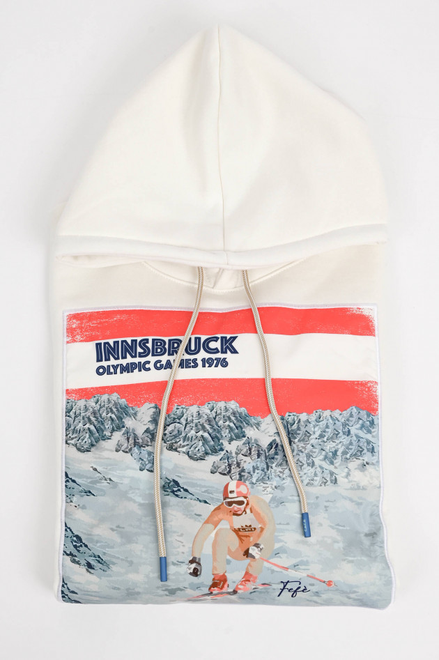 FeFe Hoodie OLYMPIADE INNSBRUCK in Weiß