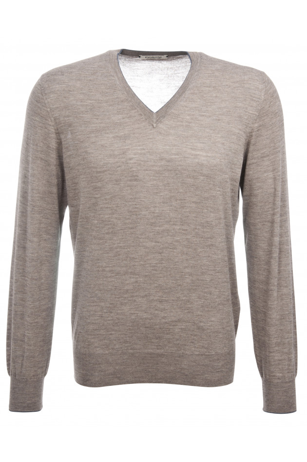 Fioroni Feinstrickpullover in Taupe