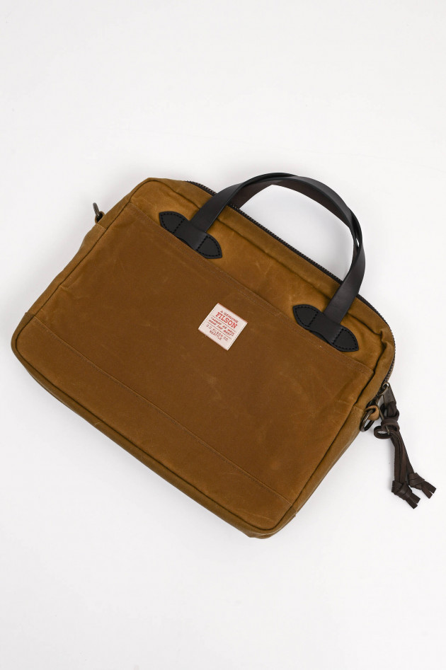 Filson Aktentasche THIN CLOTH COMPACT BRIEFCASE in Ocker