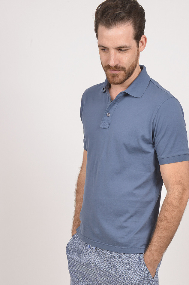 Fioroni Poloshirt in Jeansblau