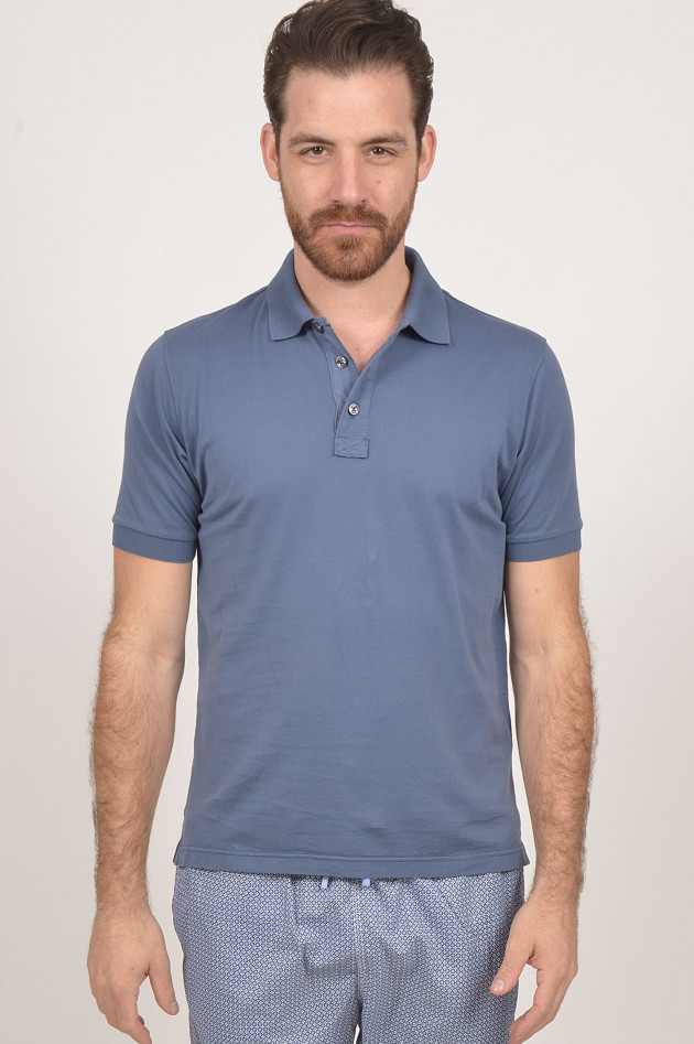 Fioroni Poloshirt in Jeansblau