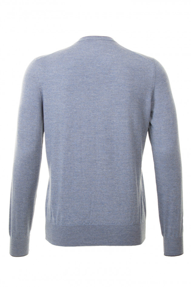 Fioroni Pullover mit Rundhalsausschnitt in Hellblau