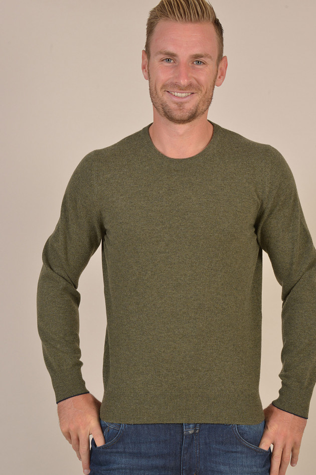 Fioroni Pullover aus Cashmere in Oliv