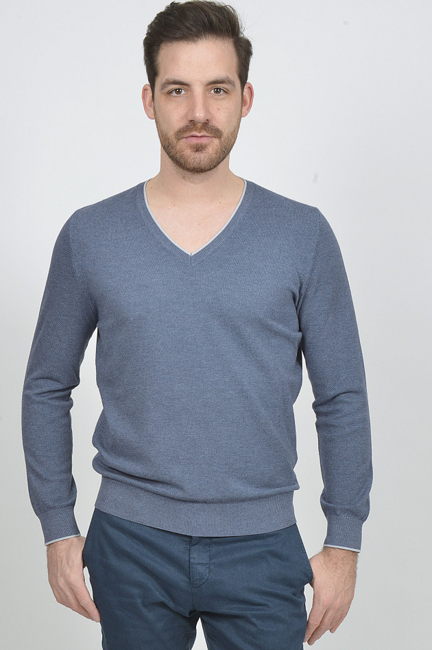 Fioroni Pullover in Blau gestrickt