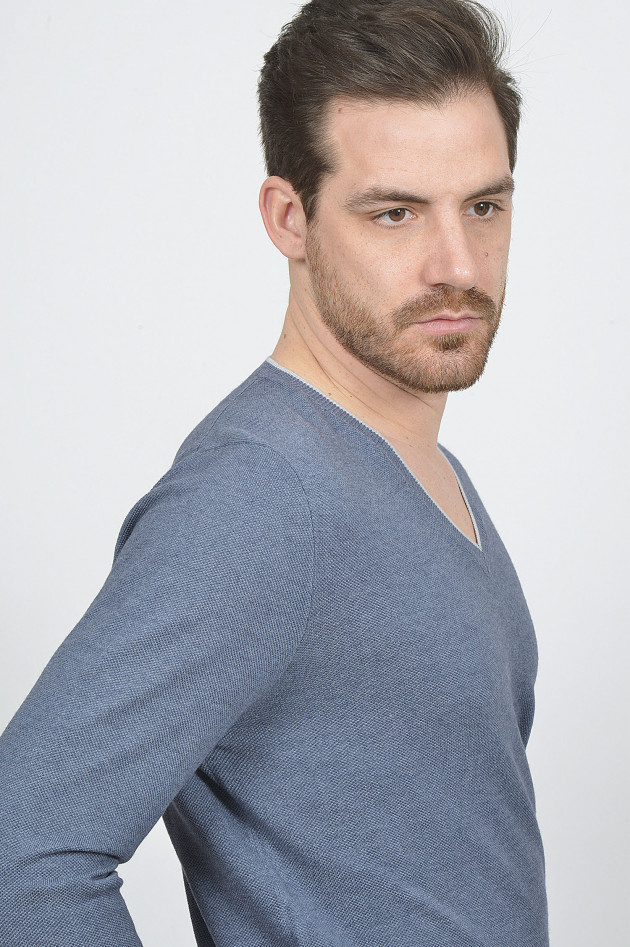 Fioroni Pullover in Blau gestrickt
