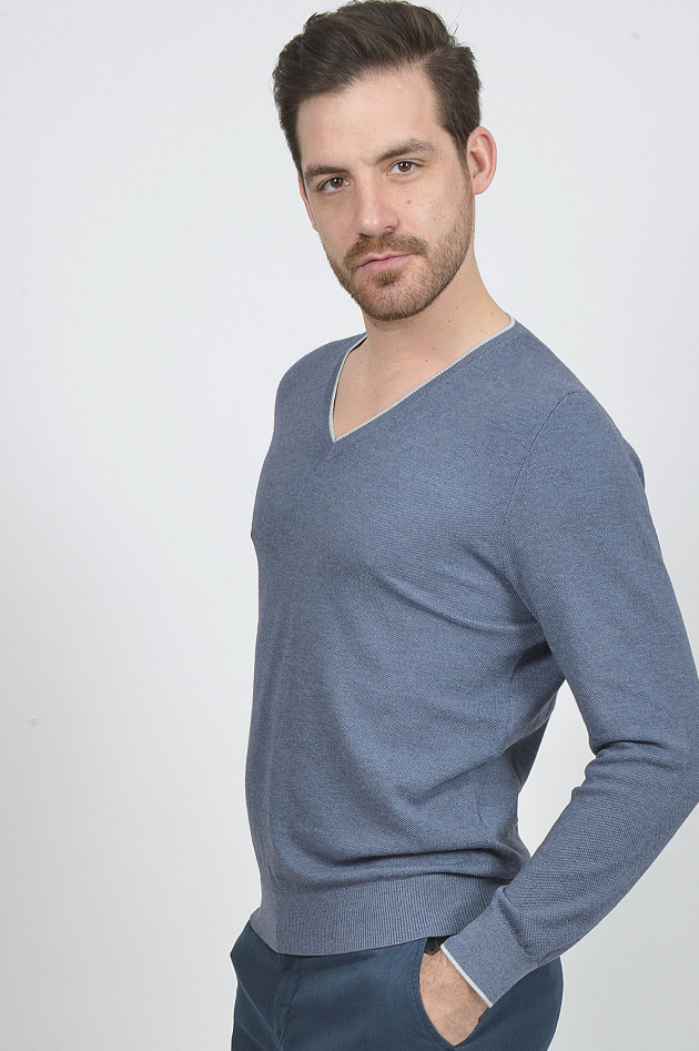 Fioroni Pullover in Blau gestrickt