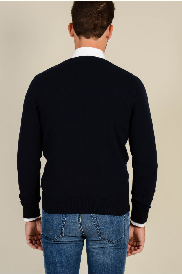 Fioroni V - Pullover aus Cashmere in Navy