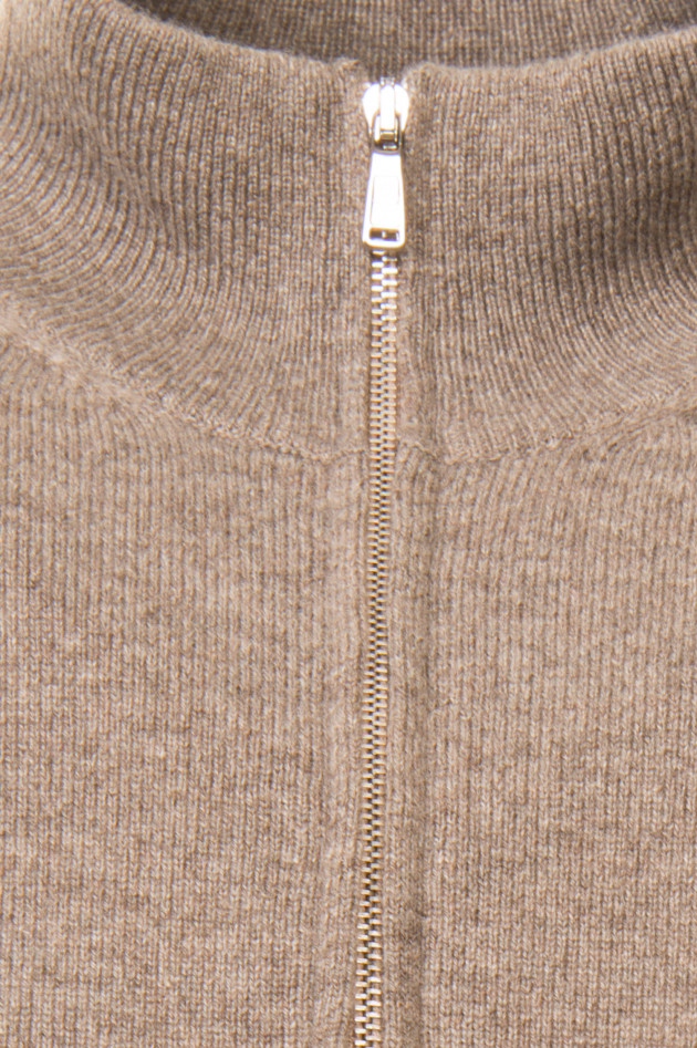 Fioroni Strickjacke aus Cashmere in Taupe