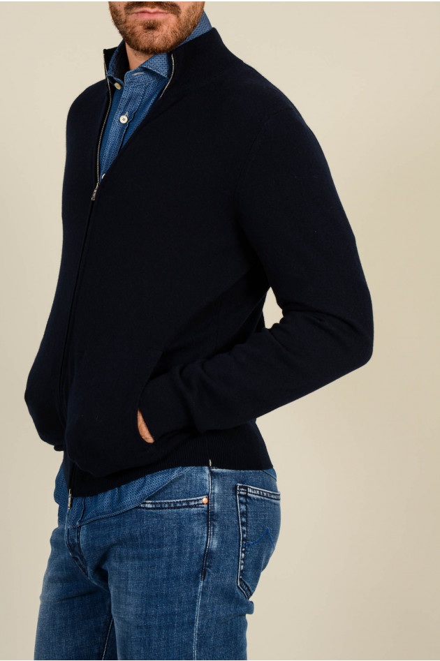 Fioroni Strickjacke aus Cashmere in Navy