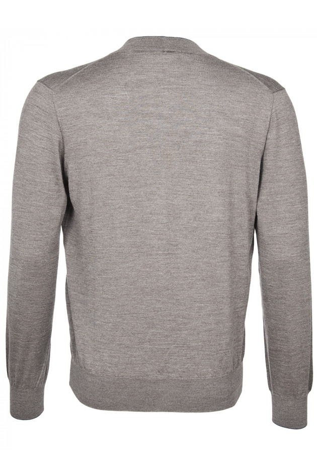 Fioroni Wollweste Braun/Jeansblau