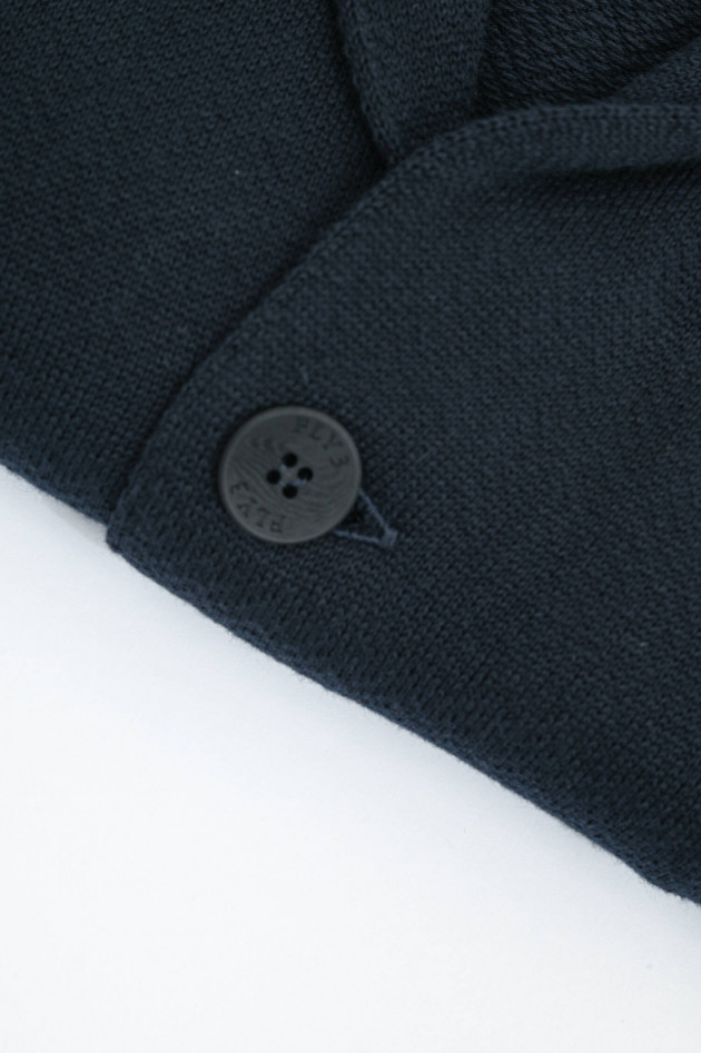 Fly 3 Stricksakko aus Baumwolle in Navy