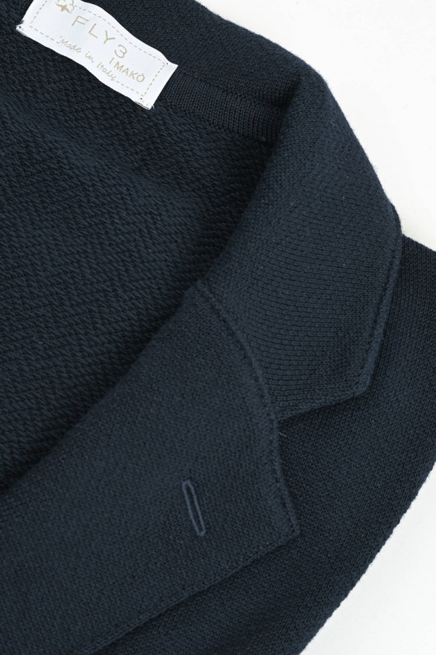 Fly 3 Stricksakko aus Baumwolle in Navy