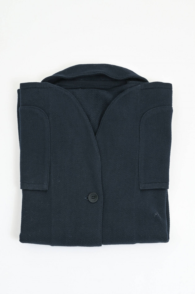 Fly 3 Stricksakko aus Baumwolle in Navy