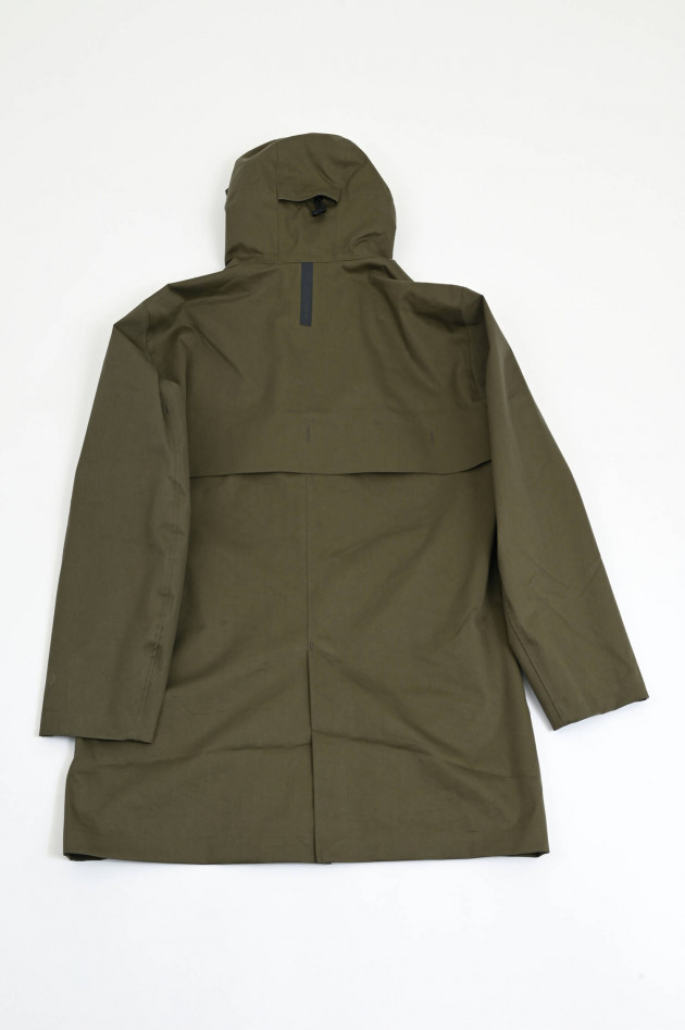g-lab Parkamantel mit Kapuze in Olive grey