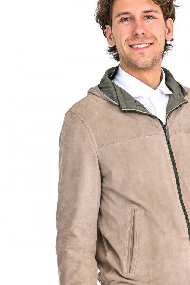 GMS-Gimos Wendejacke in Beige/Oliv