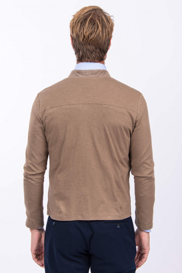 GMS-Gimos Veloursleder-Blouson in Taupe