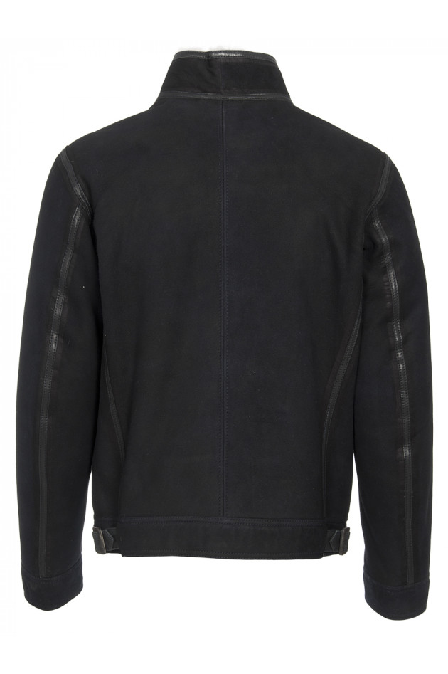 GMS Lederjacke Dunkelblau