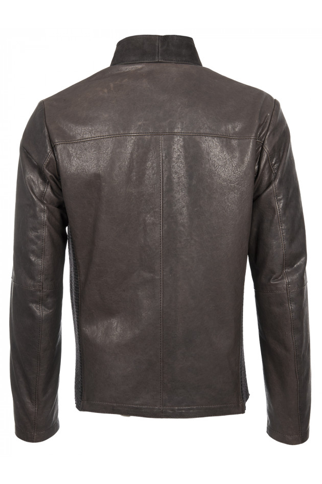 GMS Lederjacke Dunkelbraun