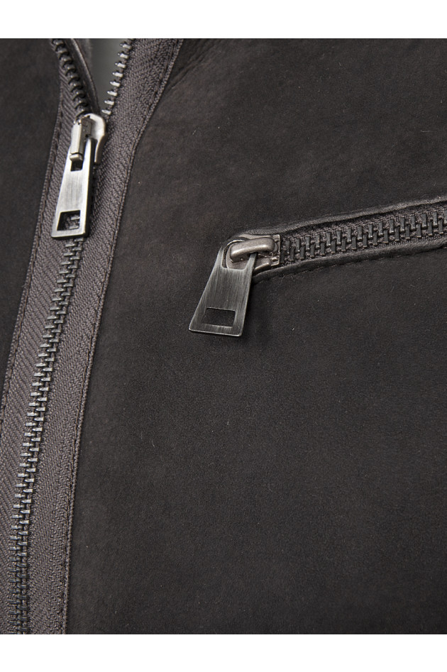 GMS Lederjacke Dunkelbraun
